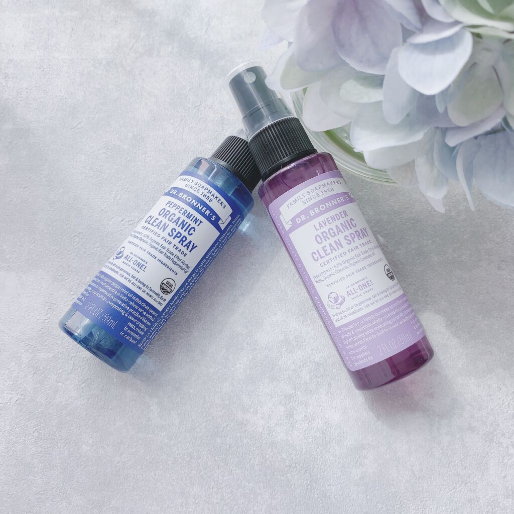 オーガニッククリーンスプレー   ラベンダー/Dr. Bronner's Magic Soaps(海外)/その他を使ったクチコミ(3枚目)