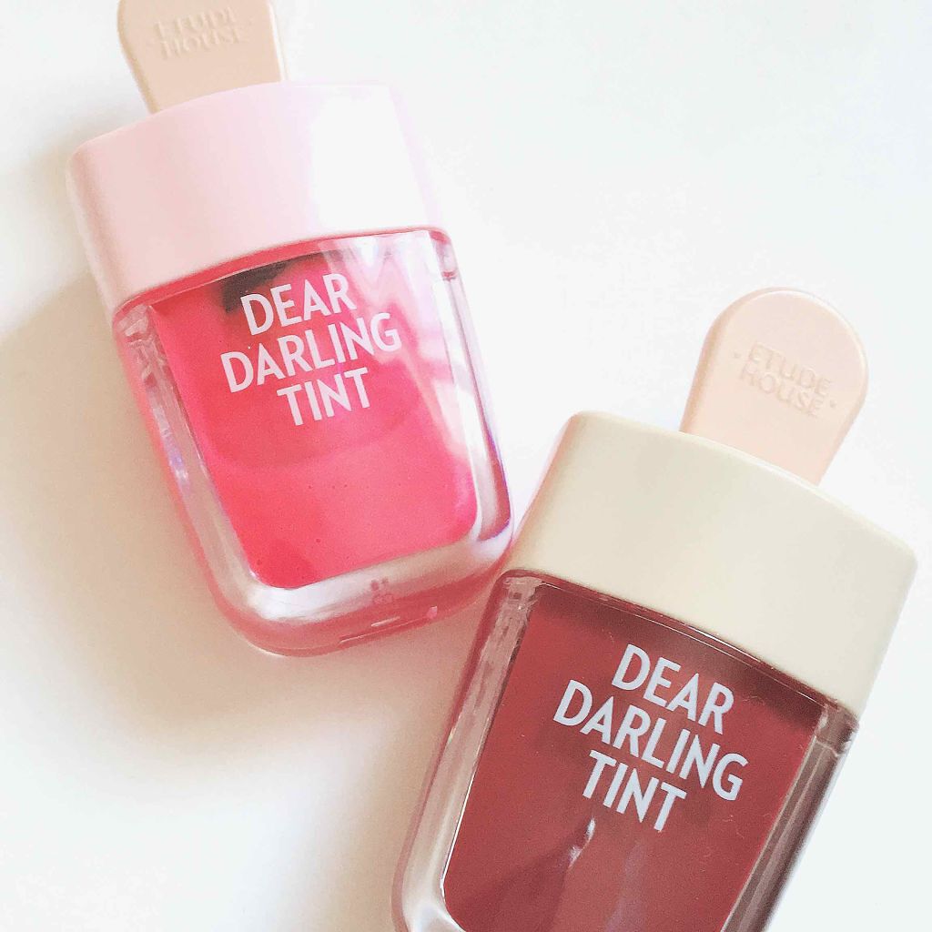 ディアダーリン ウォータージェルティント (アイスティント)/ETUDE/口紅を使ったクチコミ(2枚目)