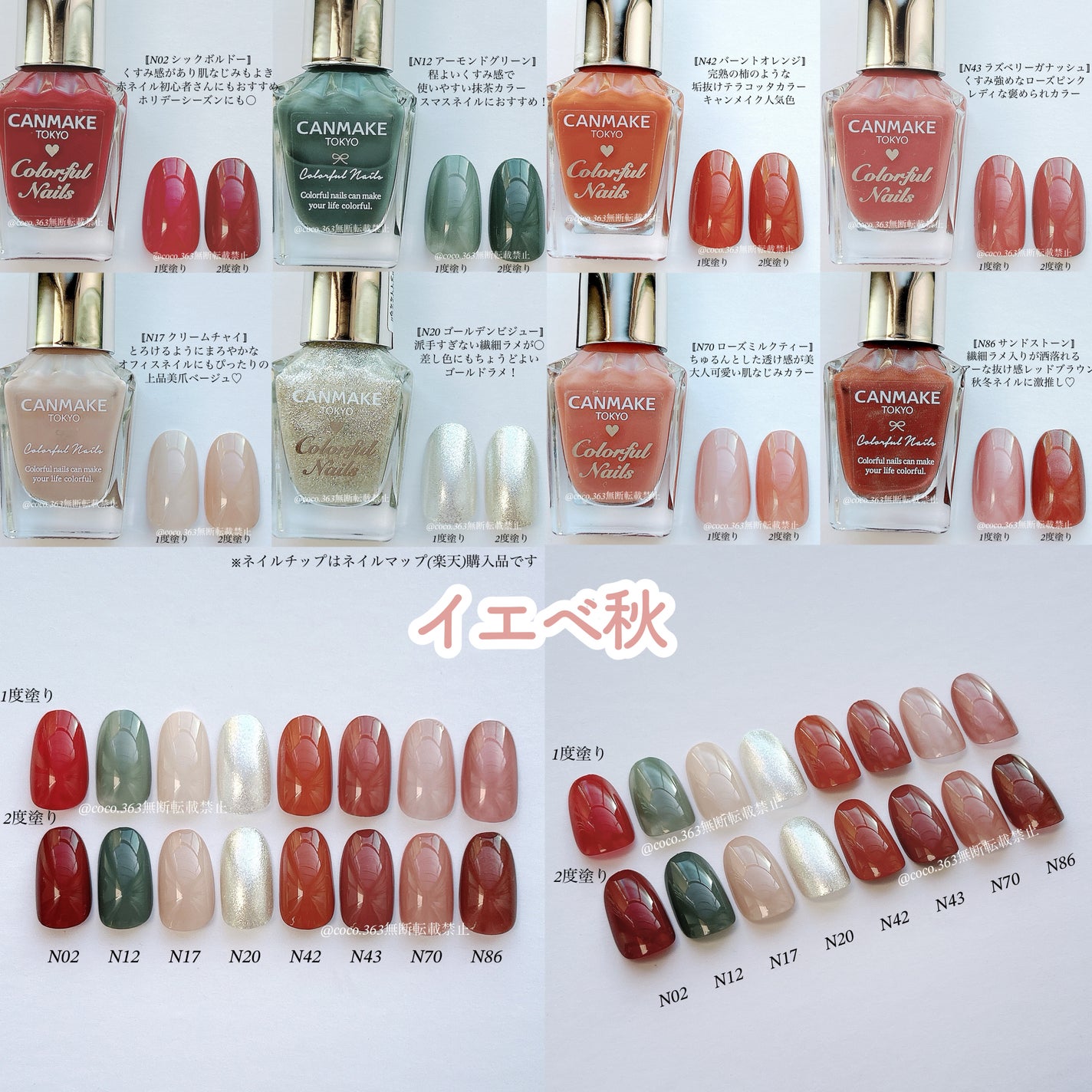 カラフルネイルズ/キャンメイク/マニキュアを使ったクチコミ(4枚目)