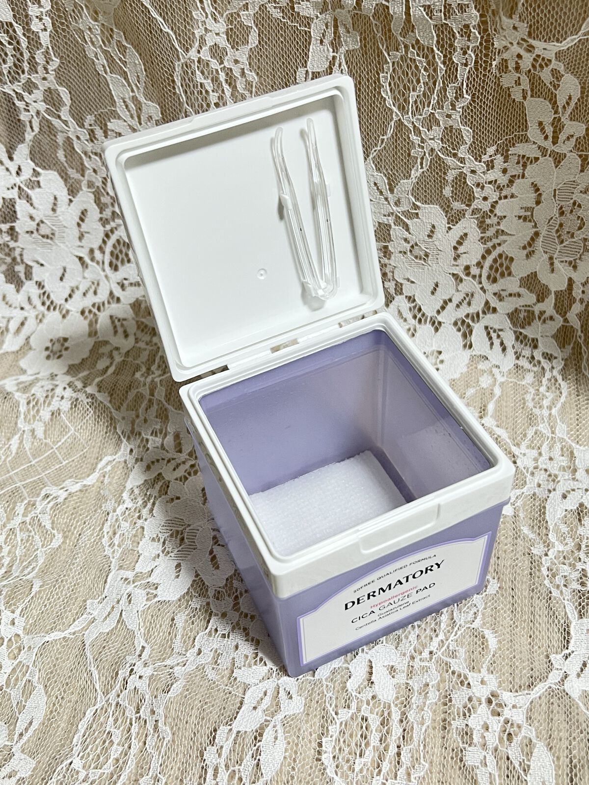 ハイポアラジェニックシカガーゼパッド/Dermatory/トナーパッドを使ったクチコミ（2枚目）