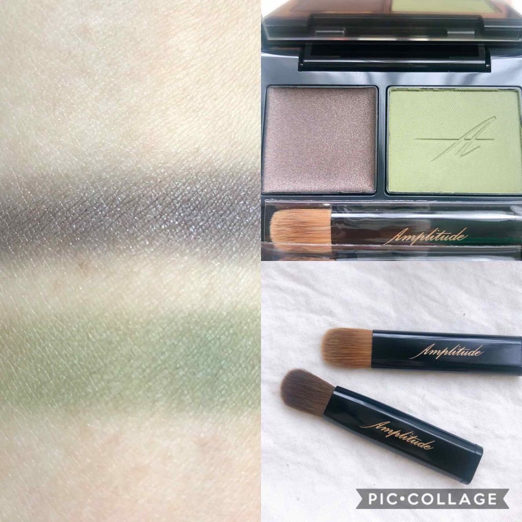 コンスピキュアス ダブルアイズ 05 モスグリーン/Amplitude/アイシャドウパレットを使ったクチコミ（3枚目）