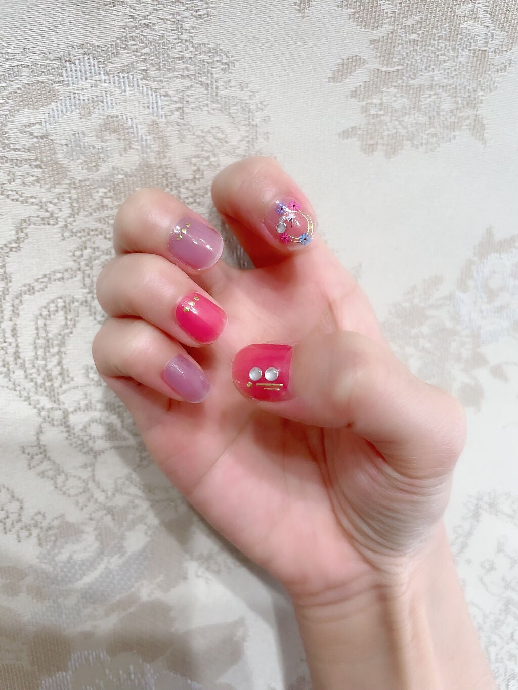 ジェルネイル(ライト対応)/セリア/ジェルネイルを使ったクチコミ(3枚目)