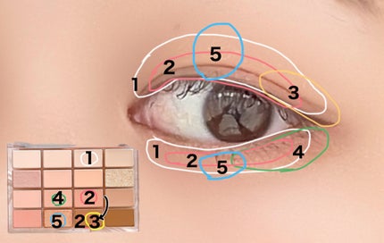 ソフトブラーリングアイパレット/wakemake/アイシャドウパレットを使ったクチコミ(4枚目)