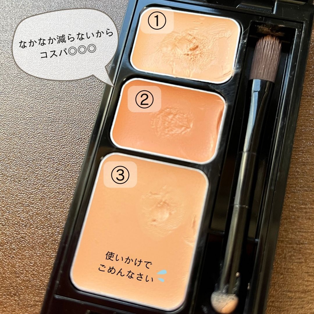 ミネラルコンシーラーパレット/エトヴォス/パレットコンシーラーを使ったクチコミ（2枚目）