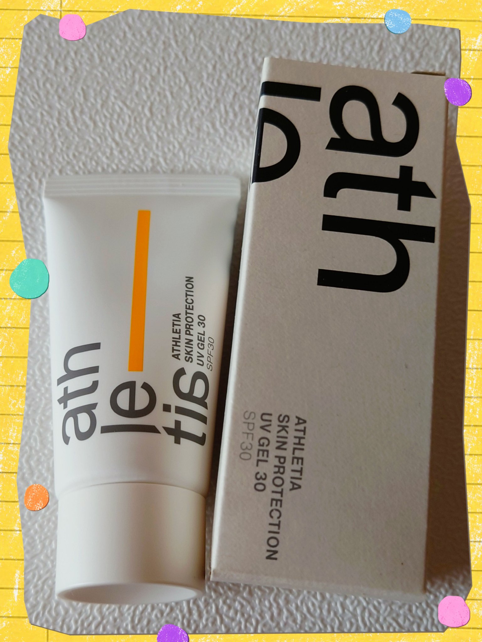 athletia スキンプロテクション UVジェル 30（SPF30/PA+++）のクチコミ「athletiaのスキンプロテクション UVジェル 30のレビューです🤘
⌖☽*✲*⌖☽*✲*.....」（1枚目）