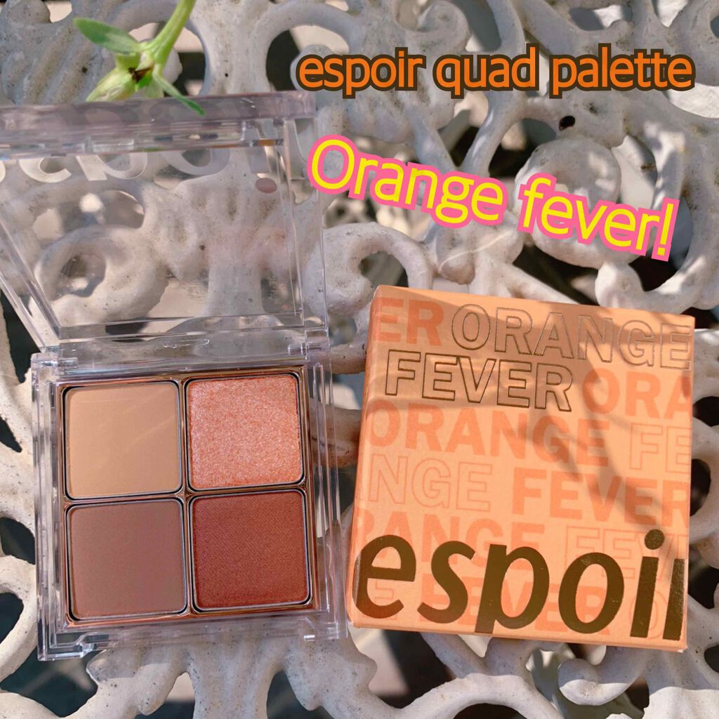 リアルアイハンディパレット オレンジフィーバー/espoir/アイシャドウパレットを使ったクチコミ（1枚目）