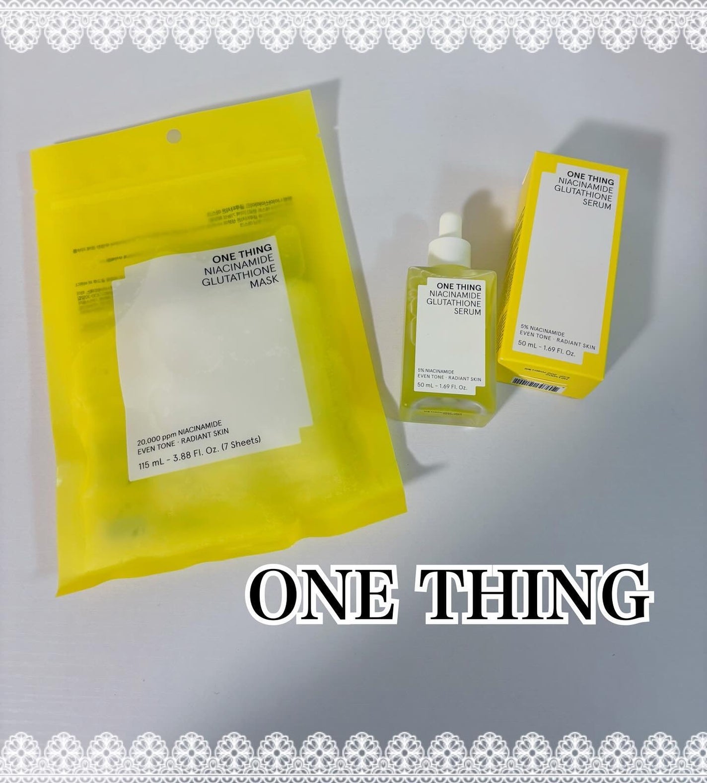 コハル フォロバ on LIPS 「ONETHING様▫️ナイアシンアミドグルタチオンセラム▫️ナ..」(1枚目)