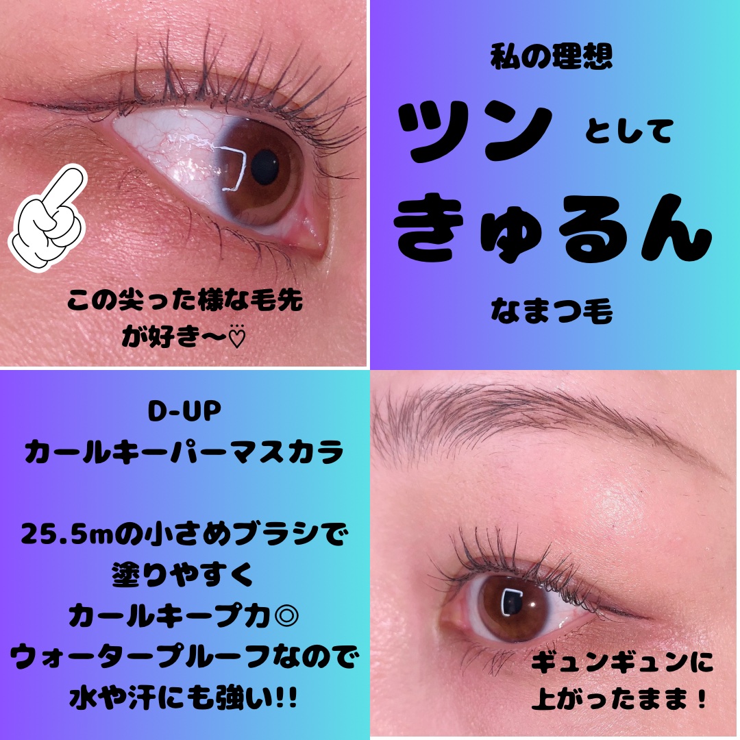 カールキーパー マスカラ/D-UP/マスカラを使ったクチコミ（3枚目）