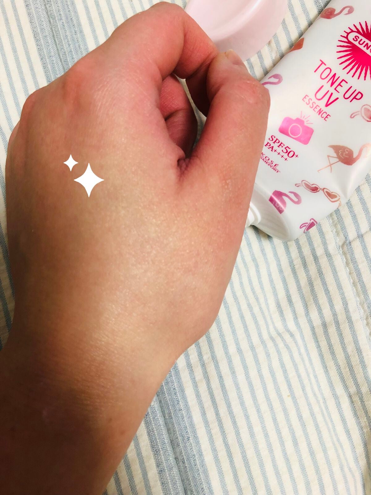 トーンアップUV エッセンス/サンカット®/日焼け止めローションを使ったクチコミ(4枚目)