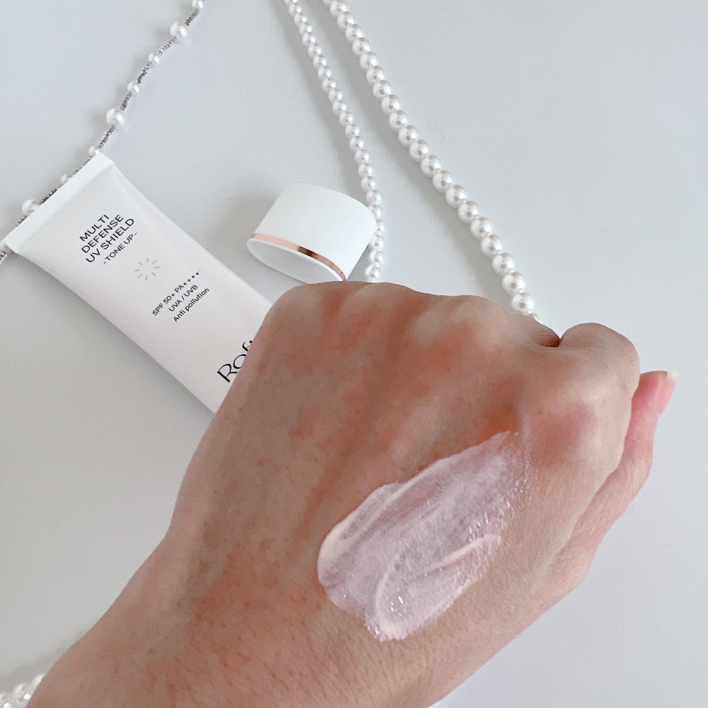 マルチ・ディフェンス UVシールド・トーンアップ/Raftel/日焼け止めクリームを使ったクチコミ（3枚目）