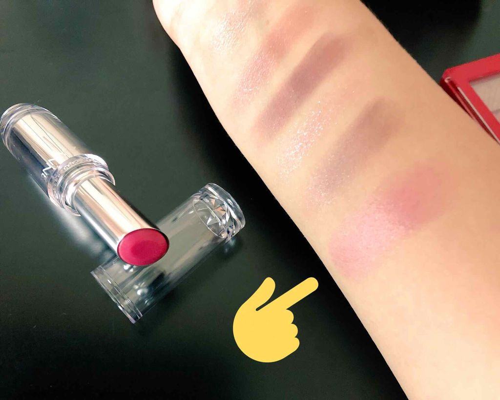 ラスティンググロスリップ/CEZANNE/口紅を使ったクチコミ（2枚目）