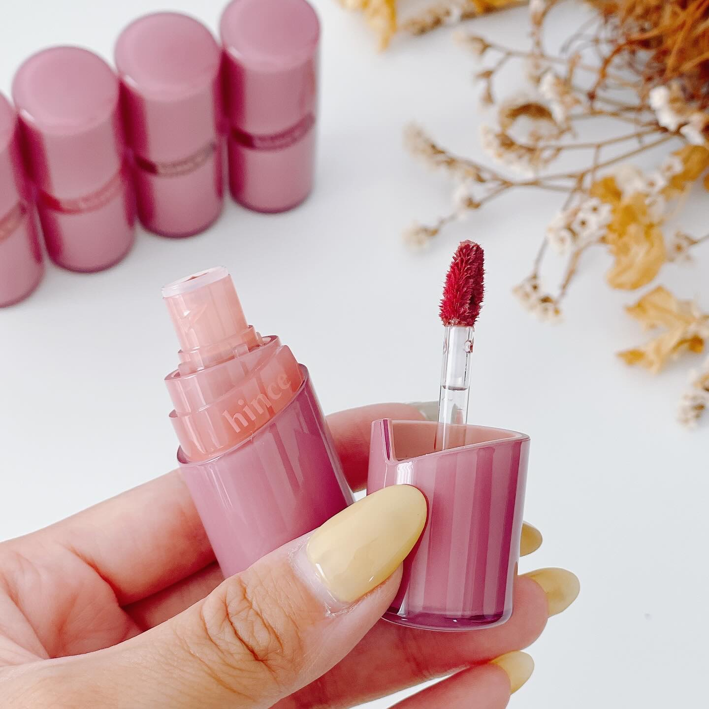 ロウグロウジェルティント/hince/リップティントを使ったクチコミ（3枚目）