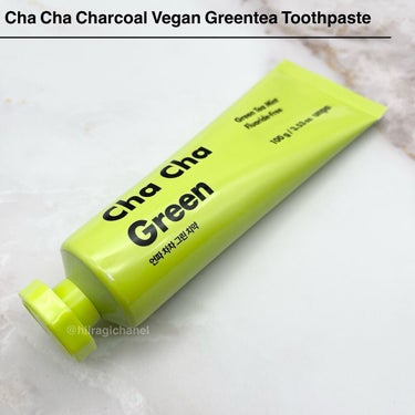 Cha Cha Charcoal Vegan Greentea Toothpaste/unpa/歯磨き粉を使ったクチコミ（3枚目）