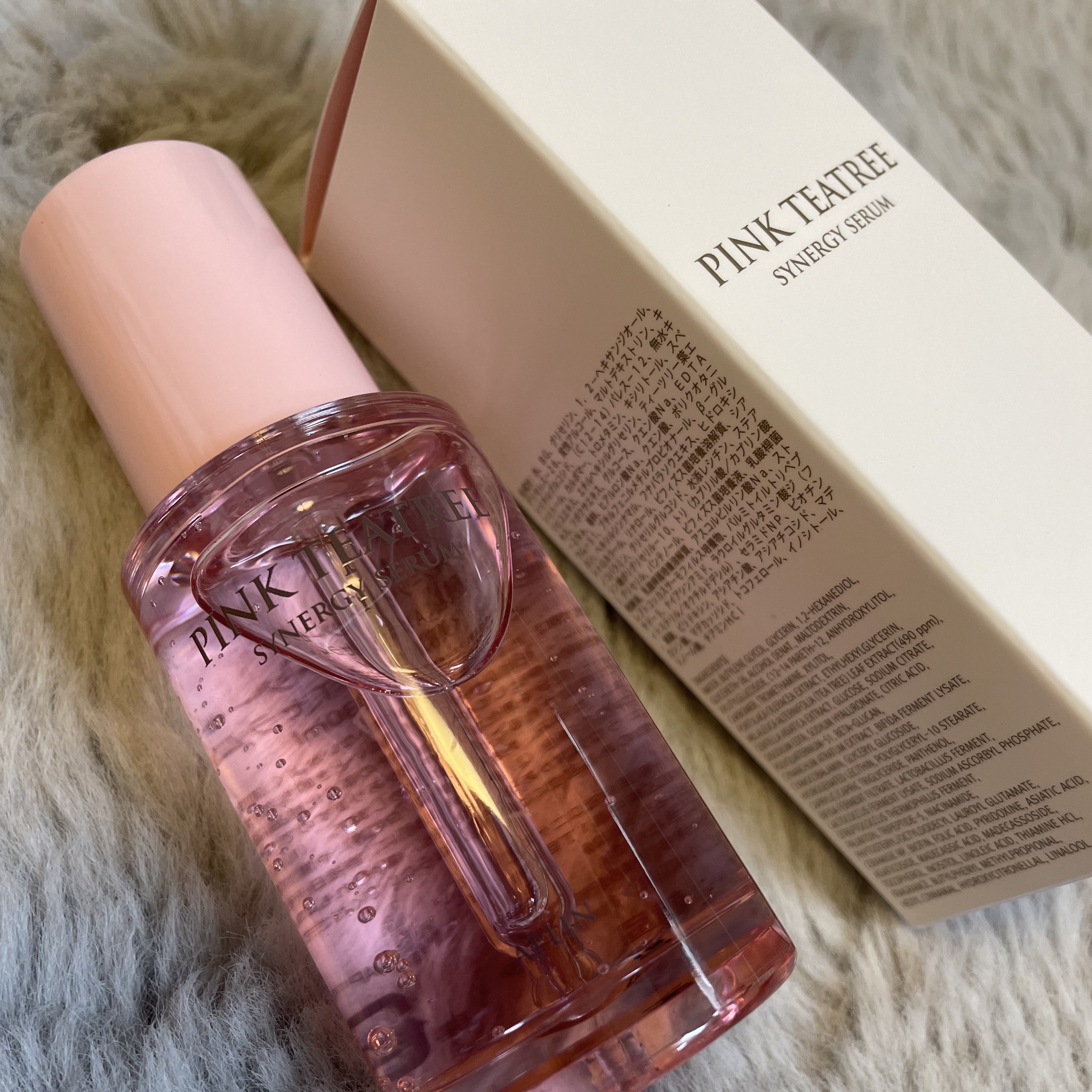 ピンクティーツリーシナジーセラム/APLIN/美容液を使ったクチコミ（2枚目）