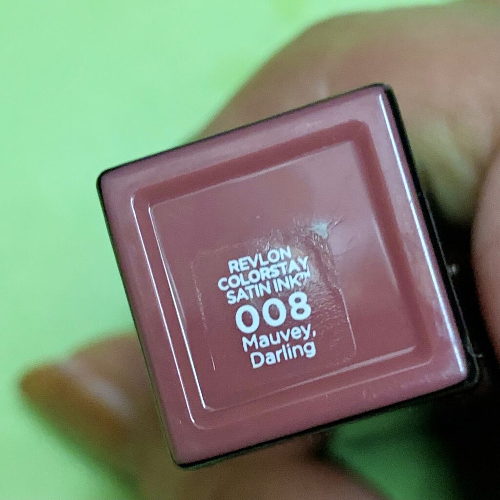 カラーステイ サテン インク 008 モーヴィー、ダーリン/REVLON/口紅を使ったクチコミ（3枚目）