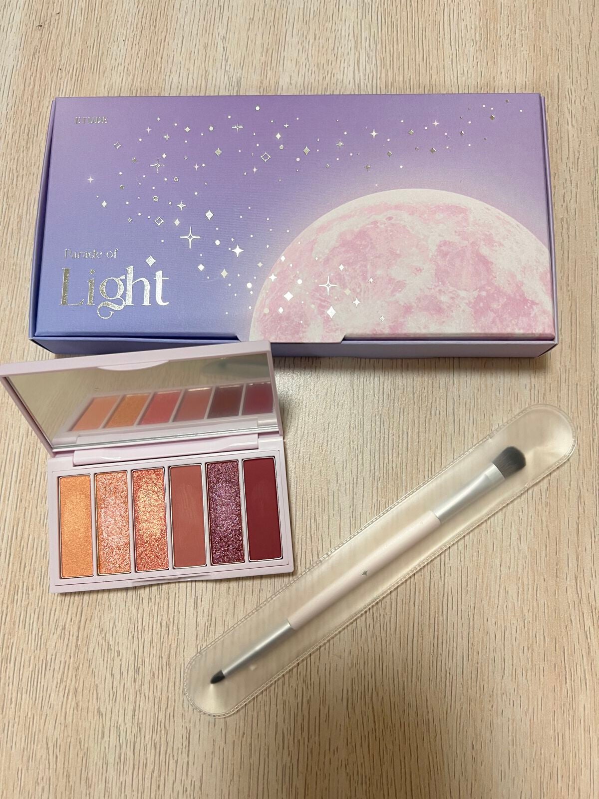 パレードオブライト プレイカラーアイズミニ ロゼワイン スペシャルキット/ETUDE/メイクアップキットを使ったクチコミ(1枚目)