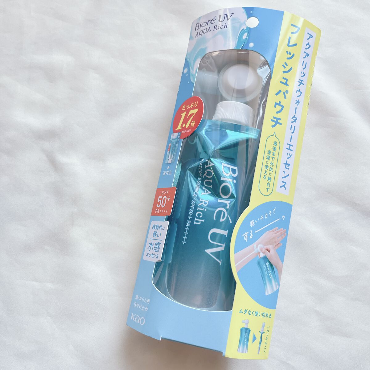 ビオレUV アクアリッチウォータリーエッセンス/ビオレ/日焼け止め・UVケアを使ったクチコミ(4枚目)
