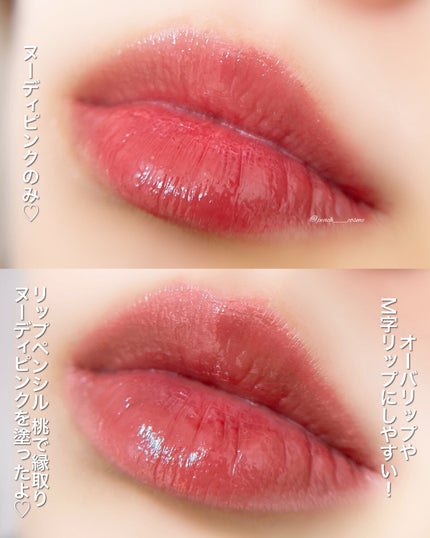 ジェルフィットティント/AMUSE/リップティントを使ったクチコミ(5枚目)