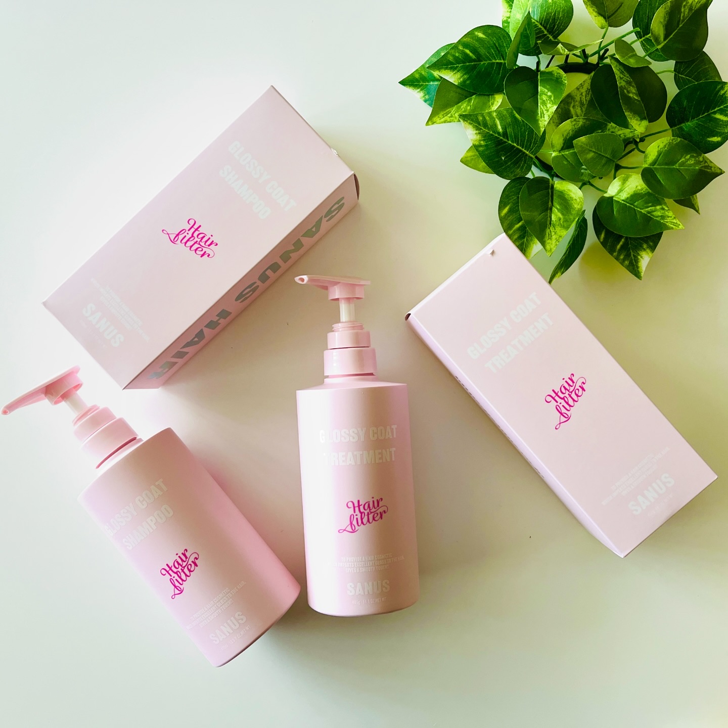 GLOSSY COAT SHAMPOO / TREATMENT/SANUS HAIR FILTER/市販シャンプーを使ったクチコミ（1枚目）