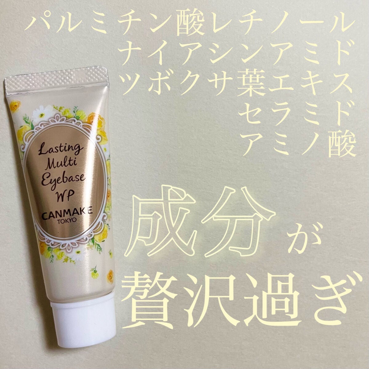 ラスティングマルチアイベース WP/キャンメイク/アイシャドウベースを使ったクチコミ(1枚目)