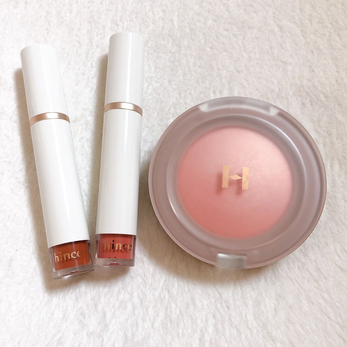 トゥルーディメンショングロウチーク/hince/パウダーチークを使ったクチコミ（1枚目）