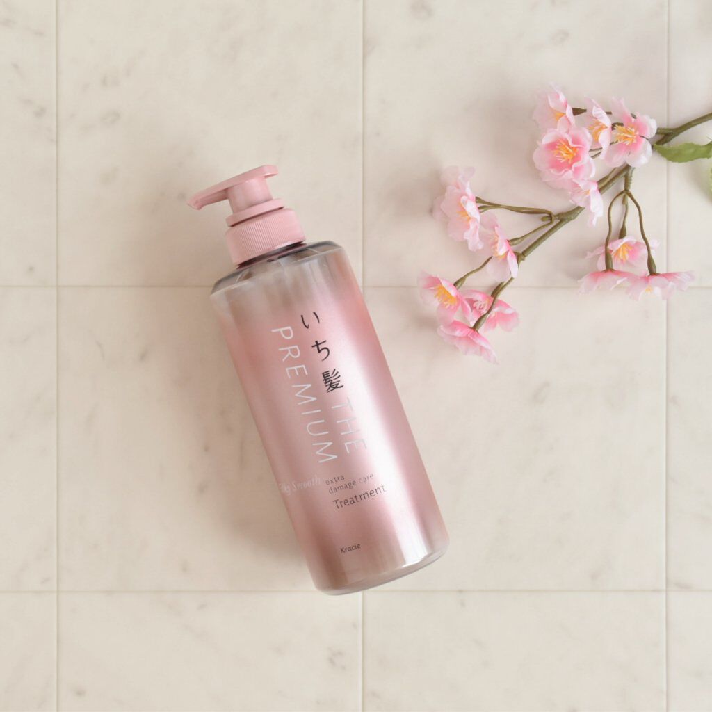 THE PREMIUM エクストラダメージケアシャンプー／トリートメント（シルキースムース） トリートメント ポンプ 480g/いち髪/市販シャンプーを使ったクチコミ（1枚目）