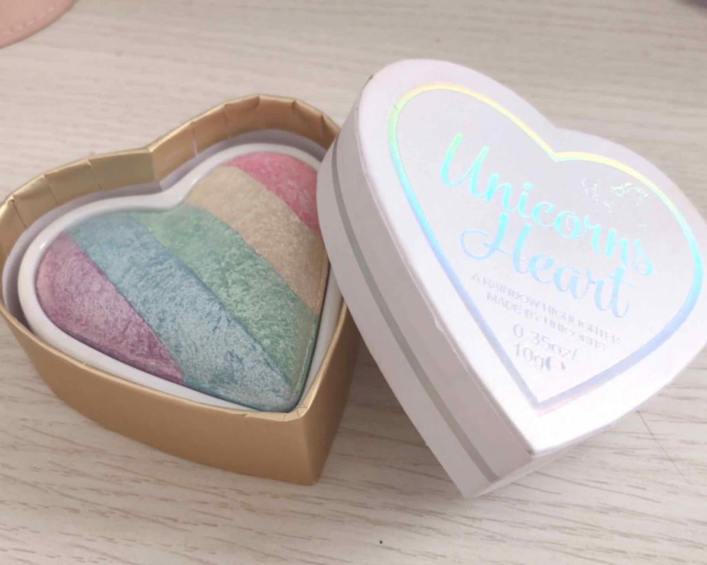 ハートハイライター ユニコーンハート/MAKEUP REVOLUTION/パウダーハイライトを使ったクチコミ(1枚目)