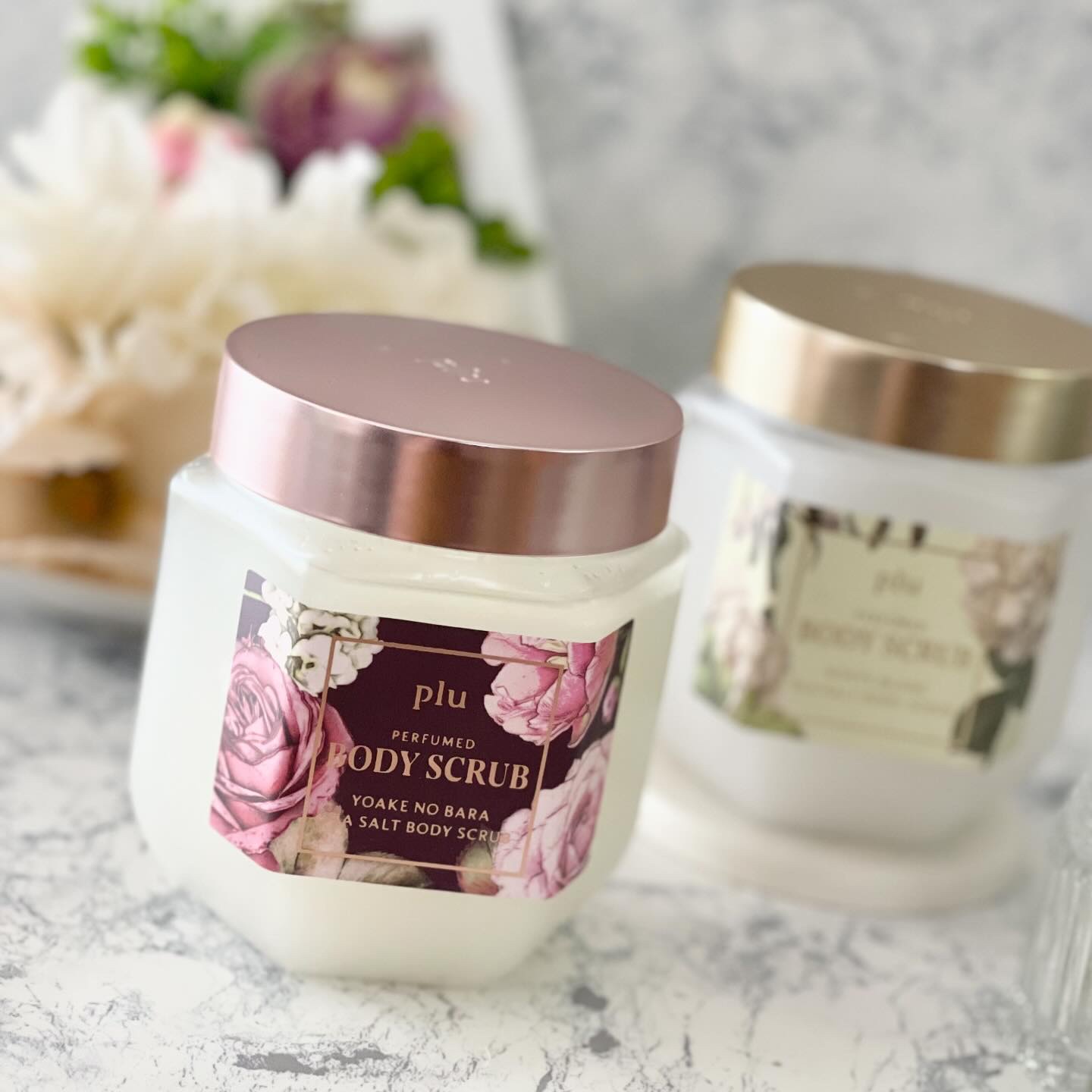 パヒュームドボディスクラブ ホワイトブラン/plu/ボディスクラブを使ったクチコミ（2枚目）