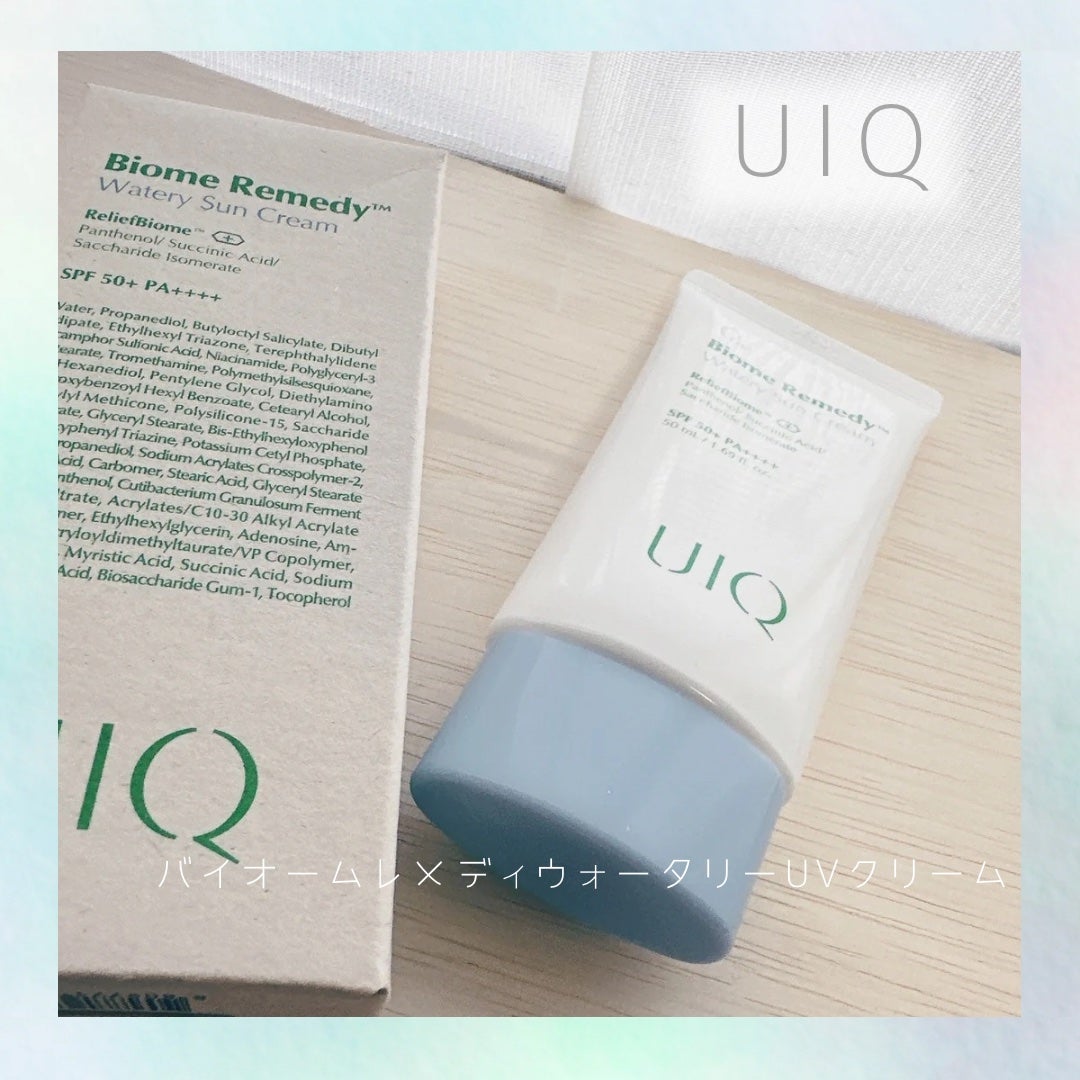バイオームレメディ ウォータリーサンクリーム/UIQ/日焼け止めクリームを使ったクチコミ(1枚目)