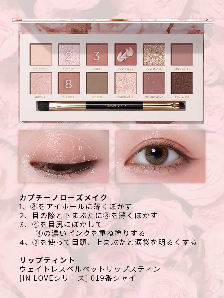 エクスプローラ12色 動物アイシャドウパレット/PERFECT DIARY/アイシャドウパレットを使ったクチコミ(2枚目)
