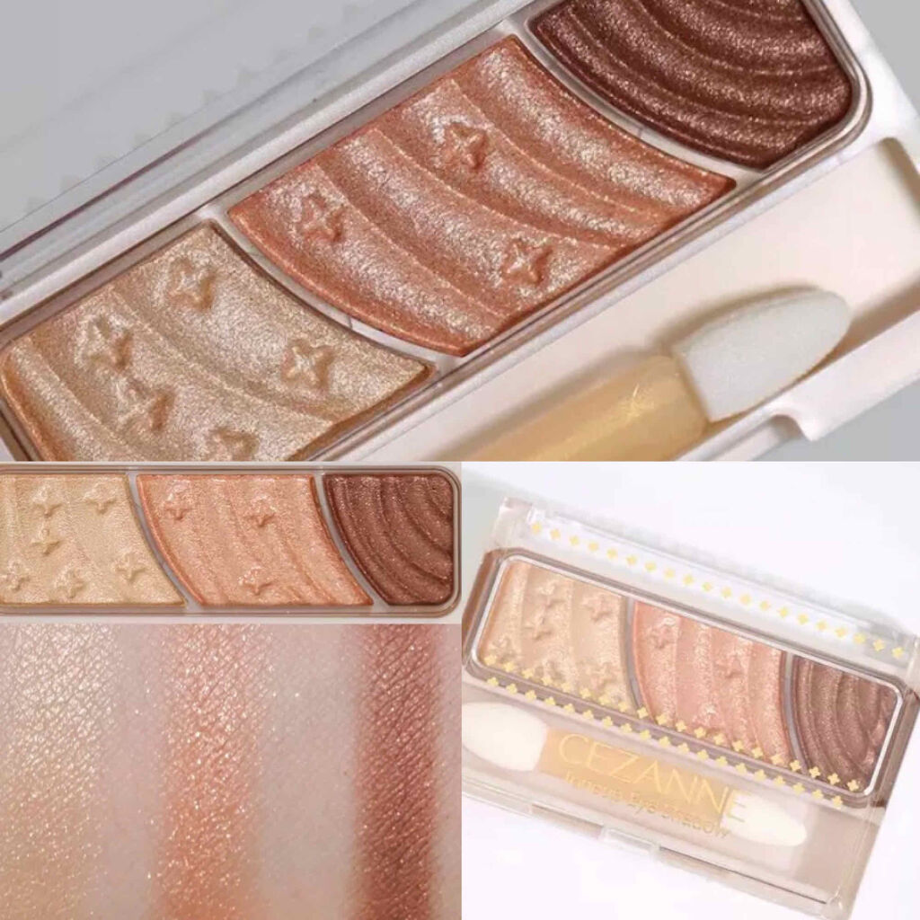 トーンアップアイシャドウ/CEZANNE/アイシャドウパレットを使ったクチコミ（2枚目）