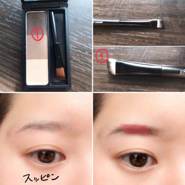 UR GLAM　DUO EYEBROW BRUSH A（デュオアイブロウブラシA）/U R GLAM/メイクアップキットを使ったクチコミ（2枚目）