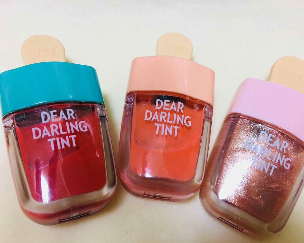 ディアダーリン ウォータージェルティント (アイスティント)/ETUDE/口紅を使ったクチコミ(1枚目)