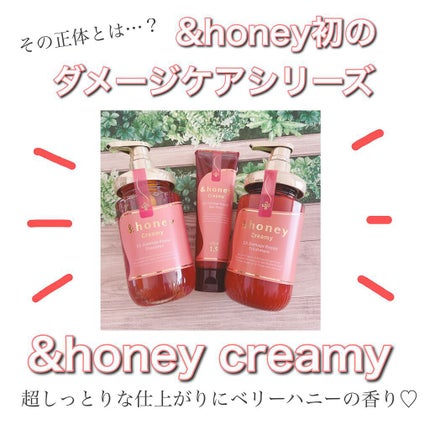 Creamy EXダメージリペアシャンプー1.0/ヘアトリートメント2.0/&honey/市販シャンプーを使ったクチコミ(3枚目)