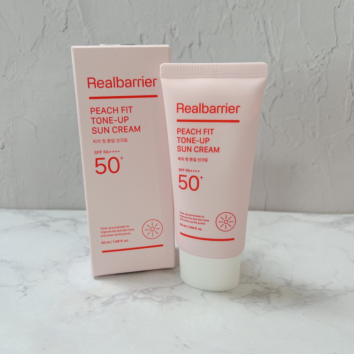 ピーチフィットトーンアップ日焼け止め/Real Barrier/日焼け止めクリームを使ったクチコミ(1枚目)