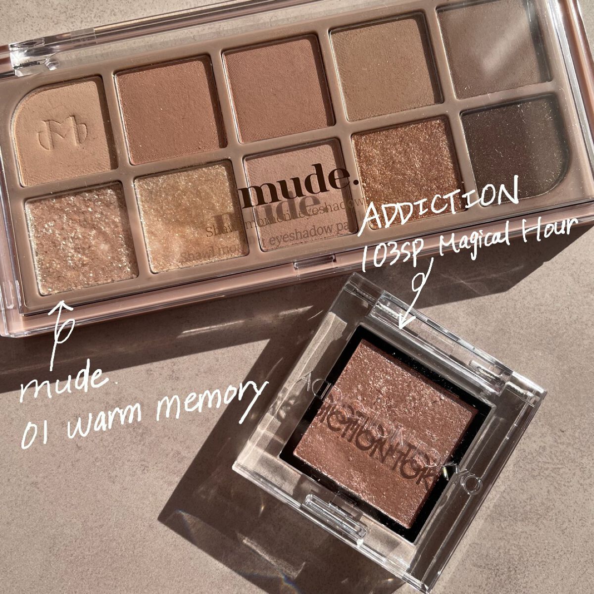 アディクション ザ アイシャドウ スパークル 103SP Magical Hour/ADDICTION/単色アイシャドウを使ったクチコミ（2枚目）