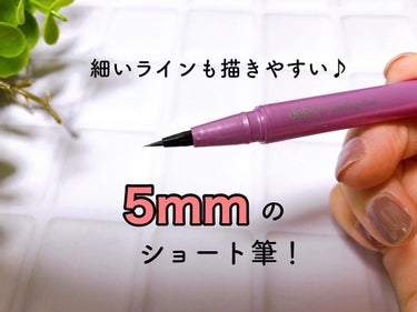 「密着アイライナー」ショート筆リキッド ブラックブラウン/デジャヴュ/リキッドアイライナーを使ったクチコミ（3枚目）