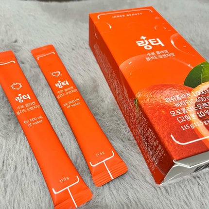 LINGTEA うるおい水分コラーゲン ブラッドオレンジ味/LINGTEA/美容サプリメントを使ったクチコミ(1枚目)