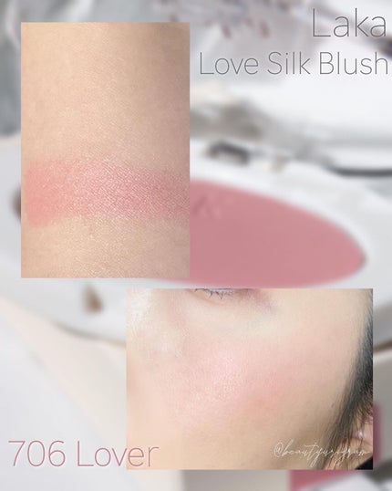 ラブシルクブラッシュ/Laka/パウダーチークを使ったクチコミ(4枚目)