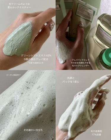 グリーントマトクレイパッククレンザー/FULLY/洗い流すパック・マスクを使ったクチコミ（3枚目）
