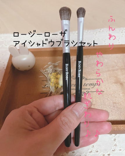アイシャドウブラシセット/ロージーローザ/メイクブラシを使ったクチコミ(1枚目)