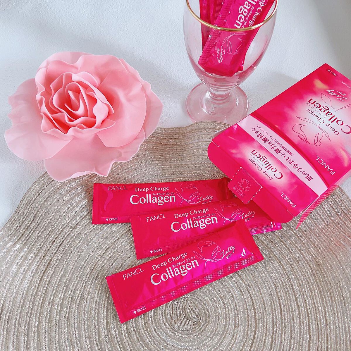 ディープチャージ コラーゲン スティックゼリー/ファンケル/美容サプリメントを使ったクチコミ(1枚目)