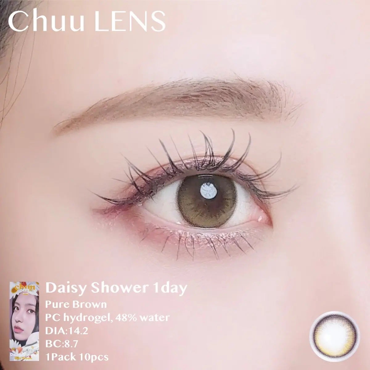 Daisy Shower 1Day/chuu LENS/ワンデー(1DAY)カラコンを使ったクチコミ(4枚目)