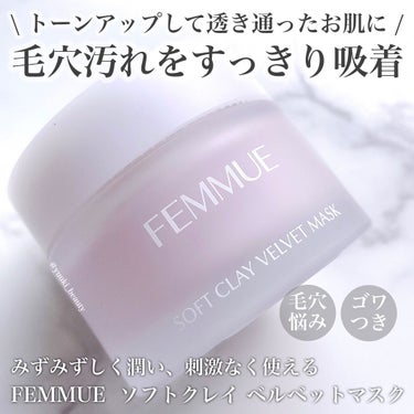 ソフトクレイ ベルベットマスク/FEMMUE/洗い流すパック・マスクを使ったクチコミ（1枚目）