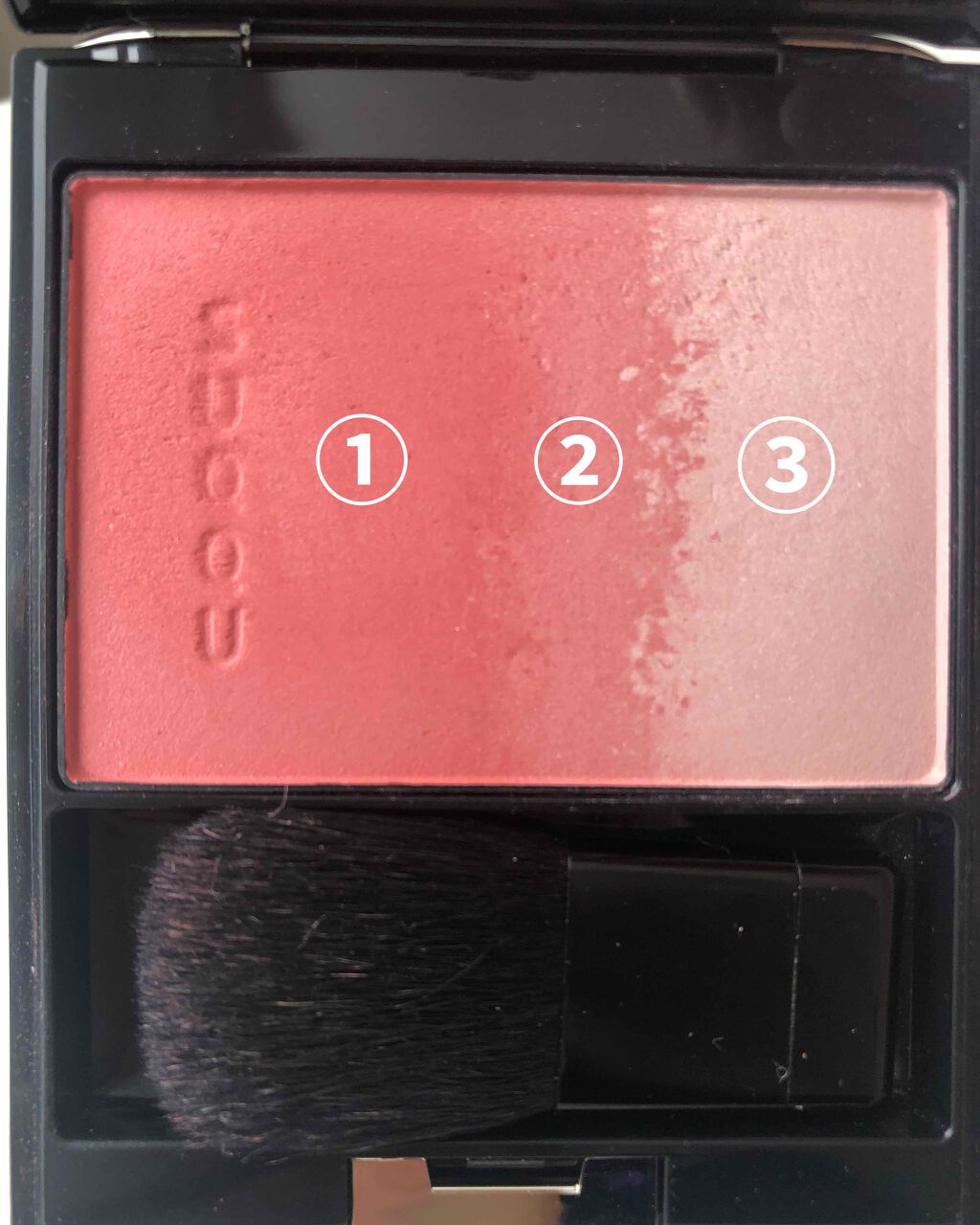 ピュア カラー ブラッシュ 07 艶皐月-TSUYASATSUKI/SUQQU/パウダーチークを使ったクチコミ（2枚目）