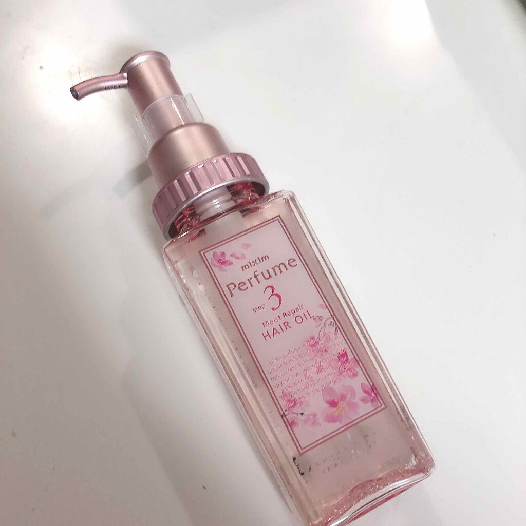 ミクシムパフューム モイストリペア 限定チェリーブロッサム ヘアオイル/mixim Perfume/ヘアオイルを使ったクチコミ（1枚目）