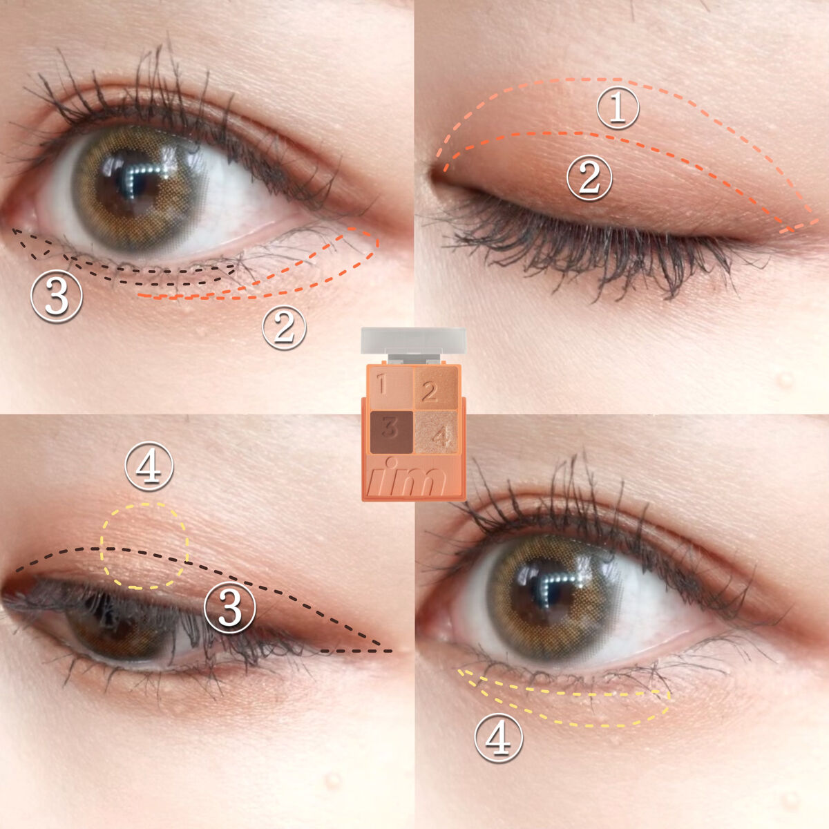 マルチキューブ 002 ハローピーチ/i’m meme/マルチパレットを使ったクチコミ（2枚目）