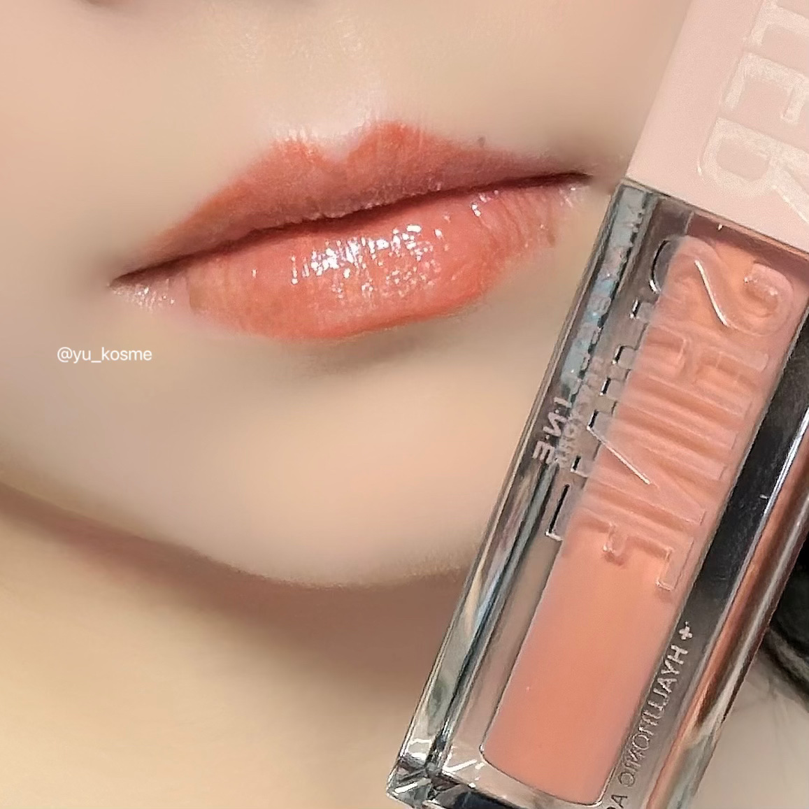 リフターシャイン 007 アーリーサンセット/MAYBELLINE NEW YORK/リップグロスを使ったクチコミ（3枚目）
