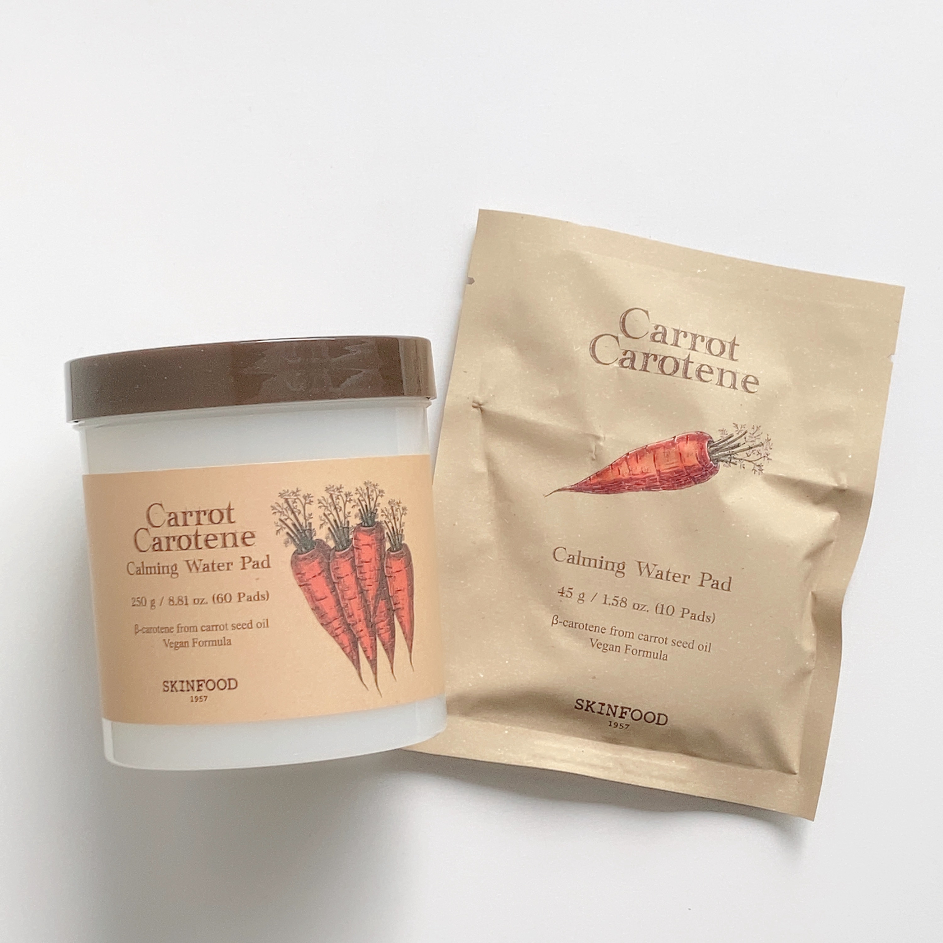 キャロットカロテン カーミングウォーターパッド/SKINFOOD/トナーパッドを使ったクチコミ（1枚目）