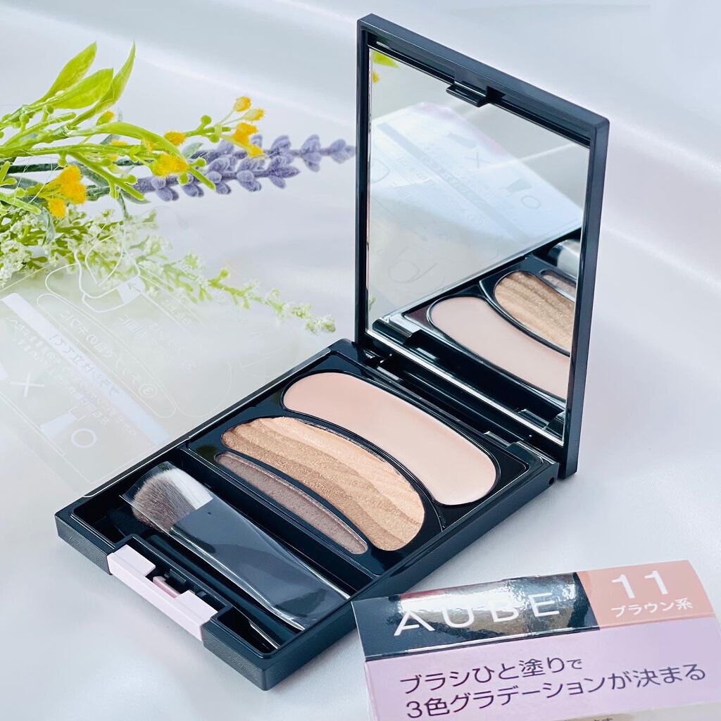 ブラシひと塗りシャドウN/オーブ/アイシャドウパレットを使ったクチコミ(4枚目)